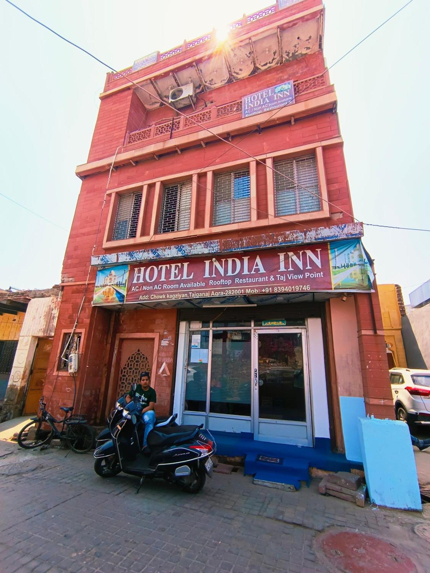 Hotel India Inn Walking Distance From Taj Mahal-- Rooftop Taj Mahal View Agra  Buitenkant foto