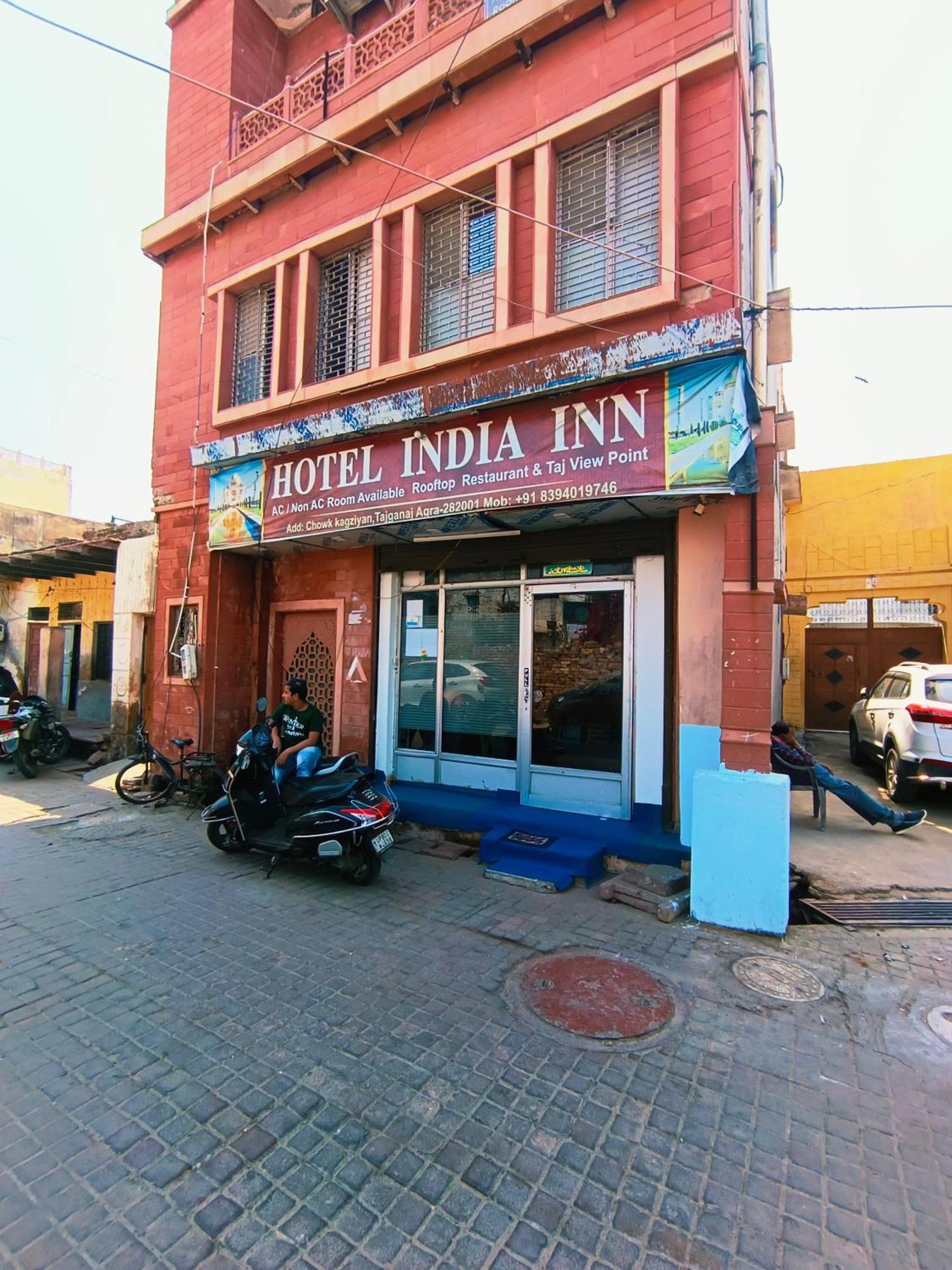 Hotel India Inn Walking Distance From Taj Mahal-- Rooftop Taj Mahal View Agra  Buitenkant foto