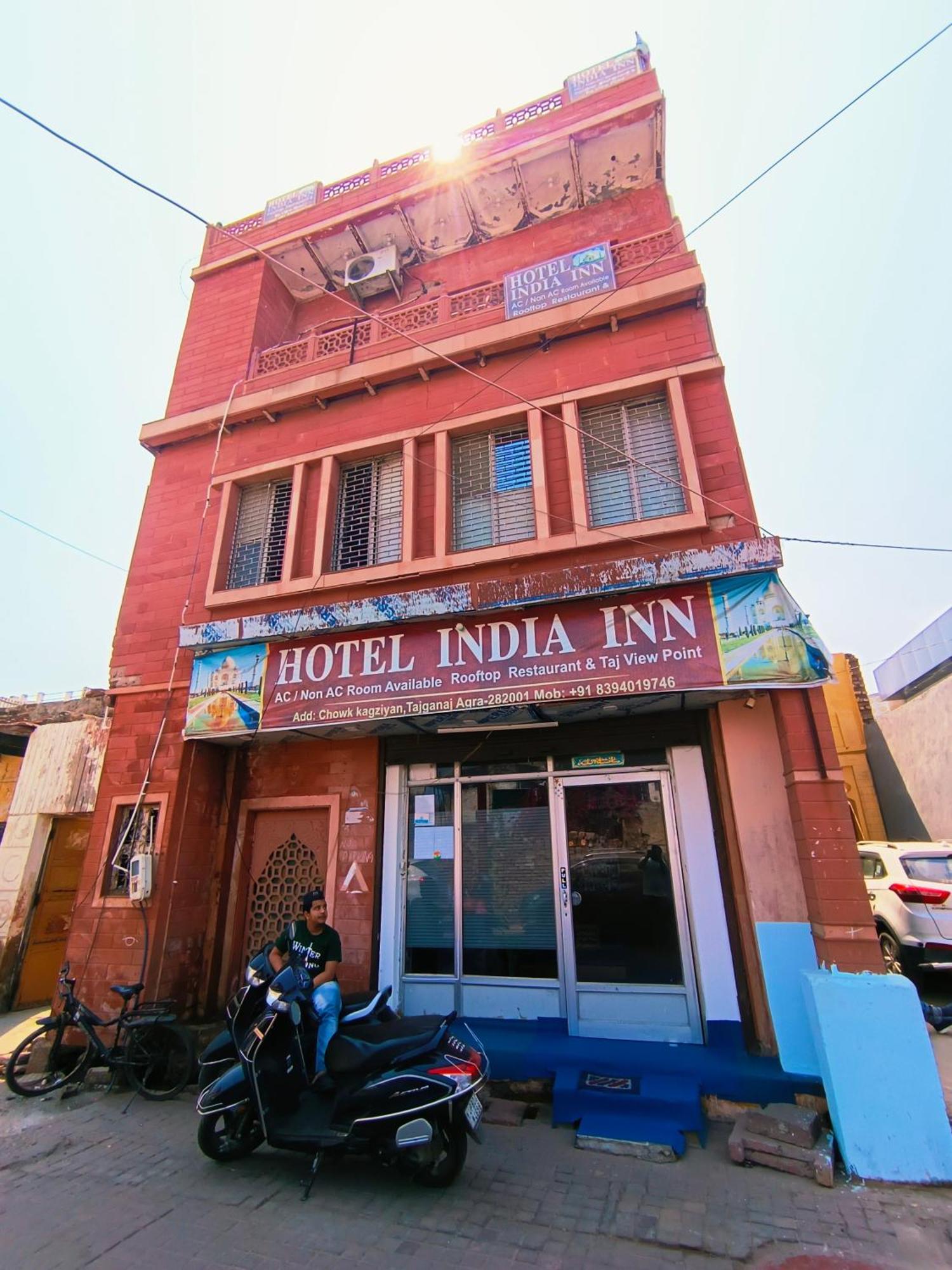 Hotel India Inn Walking Distance From Taj Mahal-- Rooftop Taj Mahal View Agra  Buitenkant foto